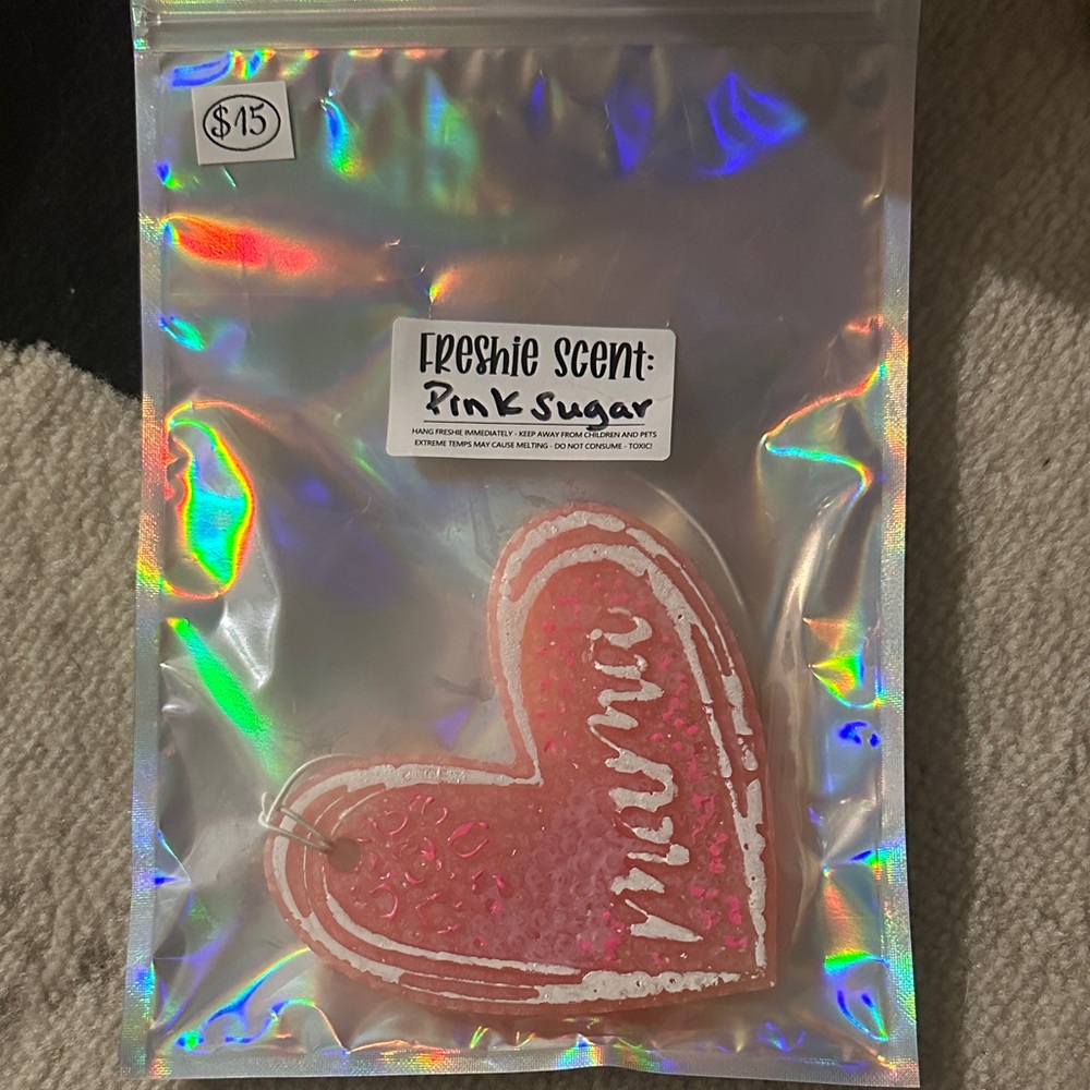 Pink Heart Freshie Scent